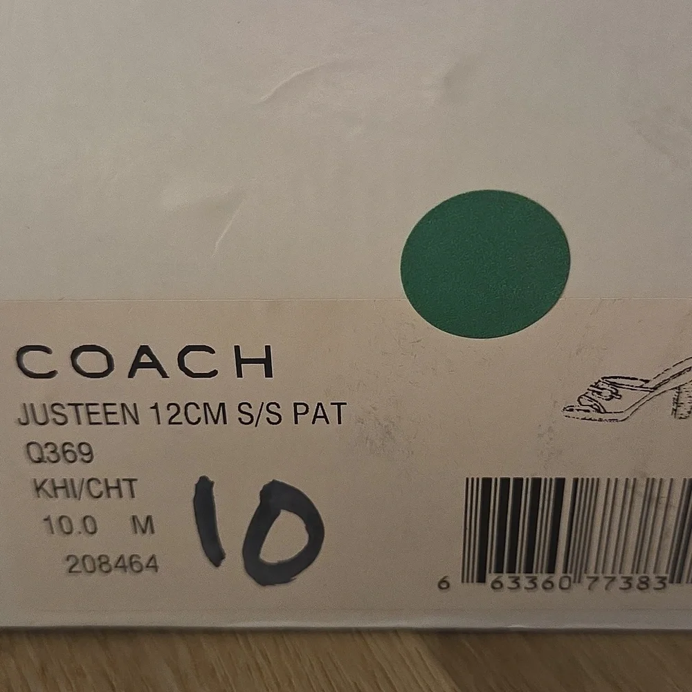 Coach Heels Sz 10 JUSTEEN Style Q369 **NEW** - Picture 4 of 14
